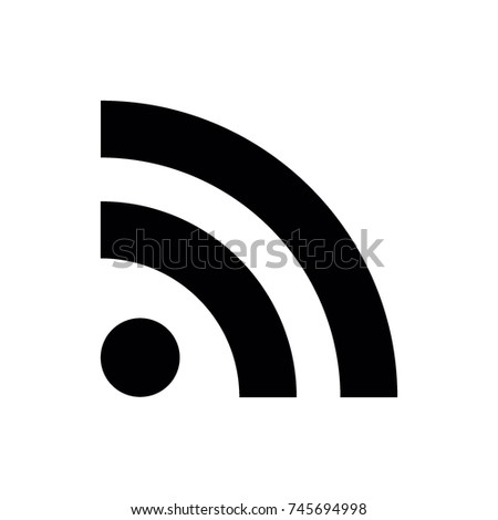 social rss icon Royalty-Free Stock Photo #745694998