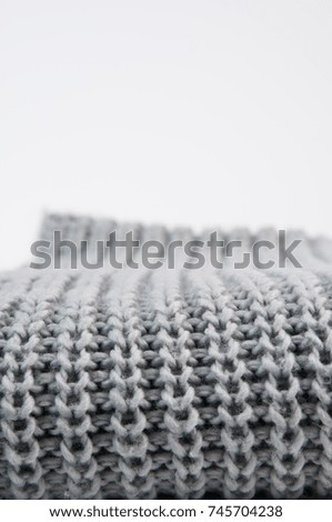 closeup of knit wear