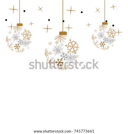 christmas ball isolated background vector illustration vintage