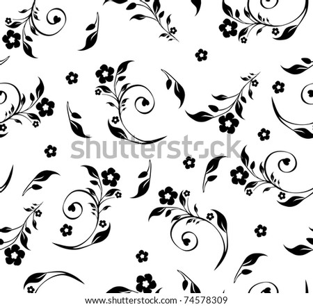vector illustration of a seamless floral pattern