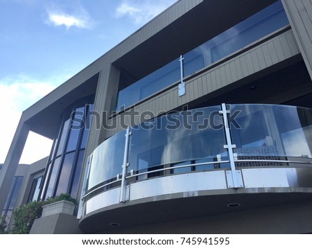 semicircle balcony Royalty-Free Stock Photo #745941595