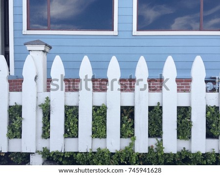 cute white fence