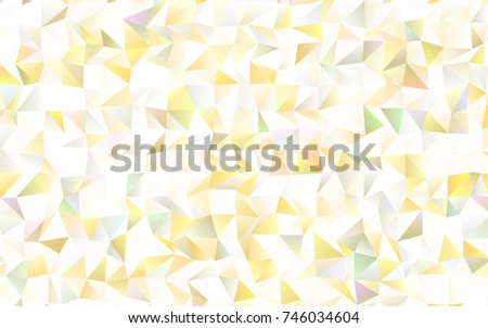 Light Green, Red vector blurry triangle background. Triangular geometric sample with gradient.  The completely new template can be used for your brand book.