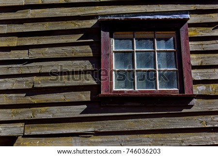Abstract Wooden Background texture with window 
