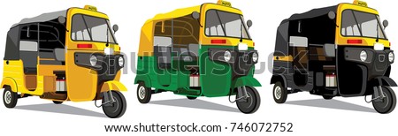 Most Popular transport in India Auto Royalty-Free Stock Photo #746072752