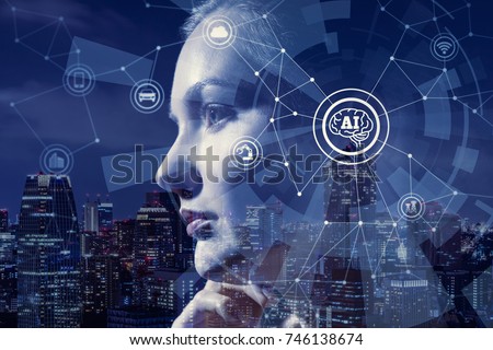 AI(Artificial Intelligence) concept. Royalty-Free Stock Photo #746138674