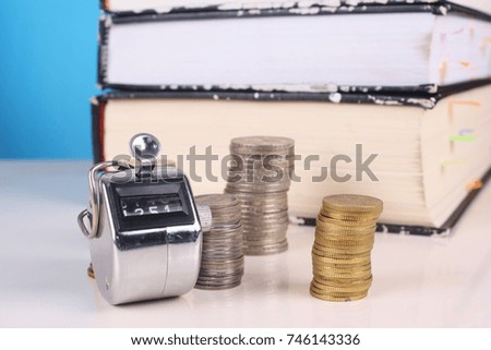 Conceptual photo for study to earn money