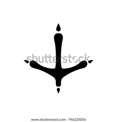 footprint of  icobirdn illustration isolated vector sign symbol