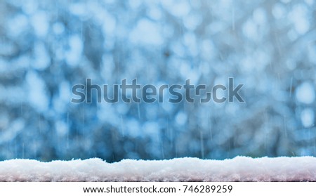 Winter snowy abstract background