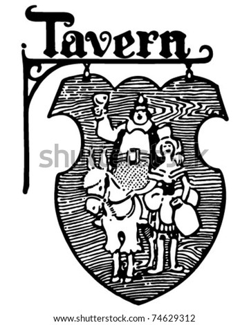 Tavern - Signage - Retro Ad Art Banner