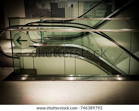 escalator in building