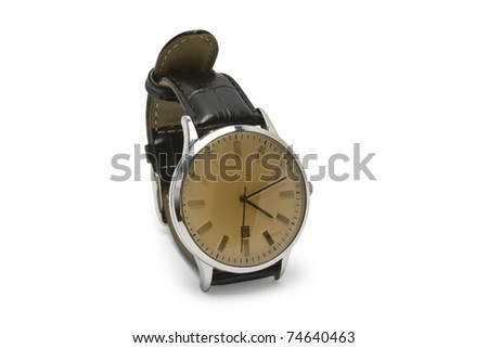 isolated clock on a white background