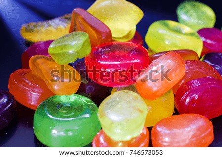 Positive multi-colored picture. Multicolored background. Sweets