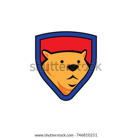 bear logo emblem shape icon