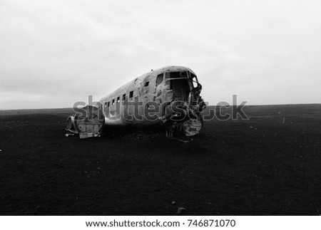 Famous Plane Crash in Iceland, Sólheimasandur Beach, Iceland.