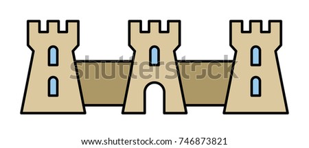 Castle vector icon