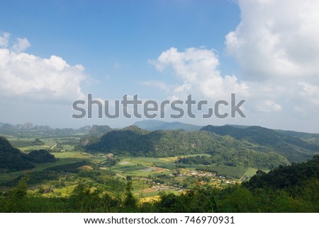 Landscape at  phupapoh 27 OCT 2017: View of  Phupapoh mountain at Loei Province,Thailand