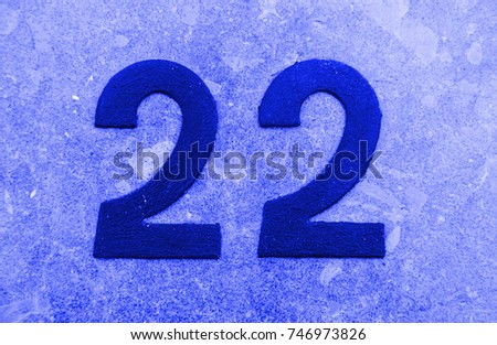 Number twenty two, detail of a couple number of information