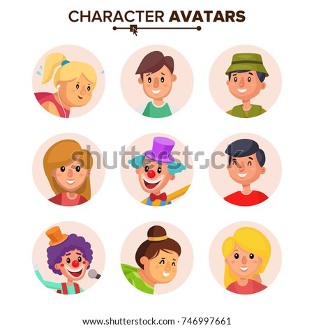People Characters Avatars Collection Vector. Default Avatar. Cartoon Flat Isolated Illustration
