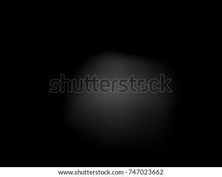 White circle With black background.