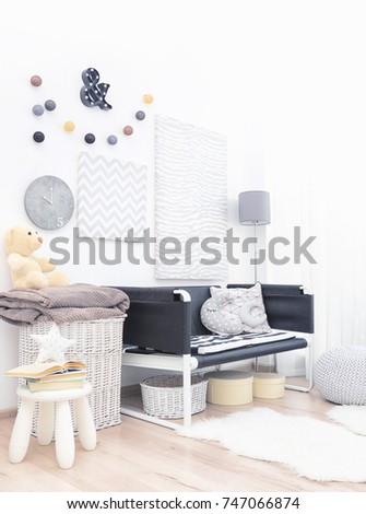 Modern design of child's room