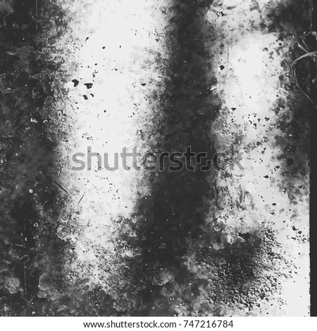 Grunge style old ancient black and white vector texture template. antique grunge background. scratched cracked surface. vector abstract retro illustration. craquelure aged and crack paint texture. 
