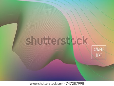 Iridescent neon colored minimal horizontal business background. Funky glitch banner, futuristic tech digital wallpaper. Bright colors pearlescent sparkling vibrant illustration. Luxury modern design.