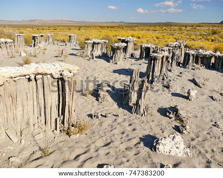 Mono Lake Tufa State Natural Reserve with spectacular calcium-carbonate spires and knobs