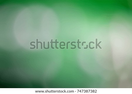 Green blurred background, the bokeh effect