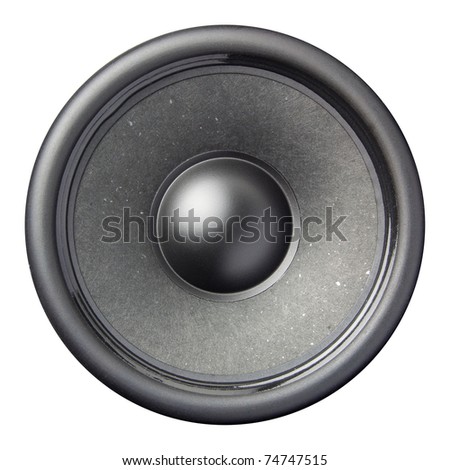 speaker diaphragm cone isolated on a white background