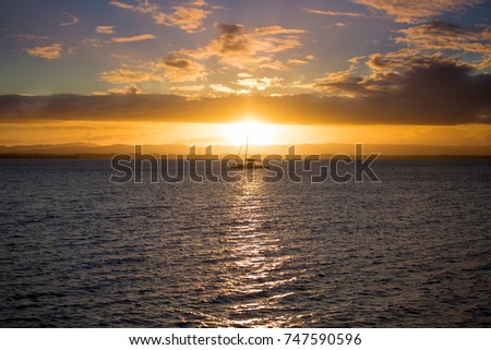 Beautiful sunset of Australia.