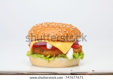 Burger Royalty-Free Stock Photo #747677671