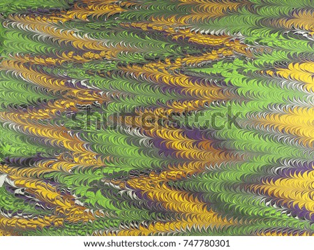 Marbled paper background.