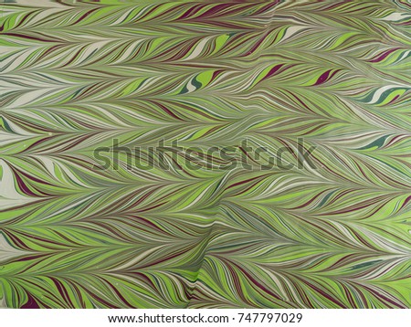 Marbled paper background.