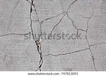 damage concrete wall