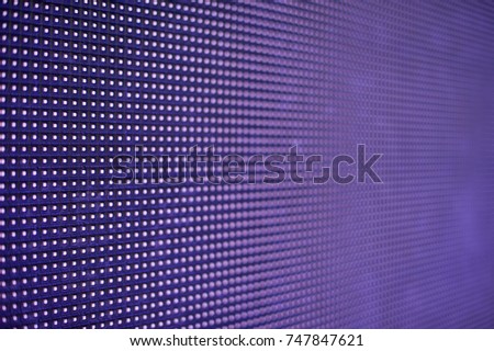 led panel. abstract purple background