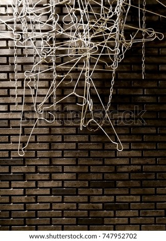 bricks wall art decoration with hanger texture 