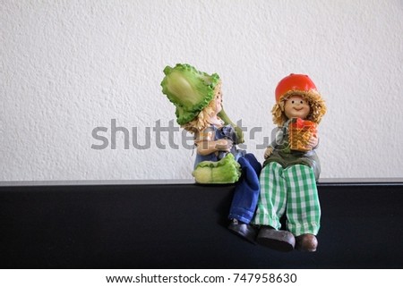 Cute dolls used for home decoration and garden