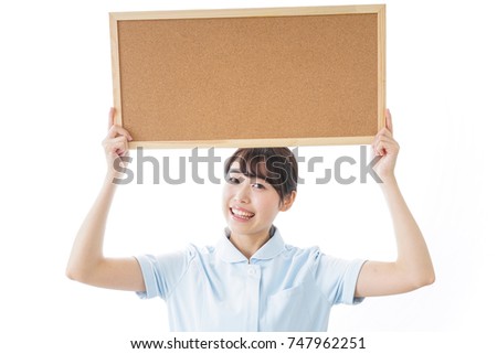 nurse having a board