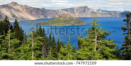 Crater Lake in Blue