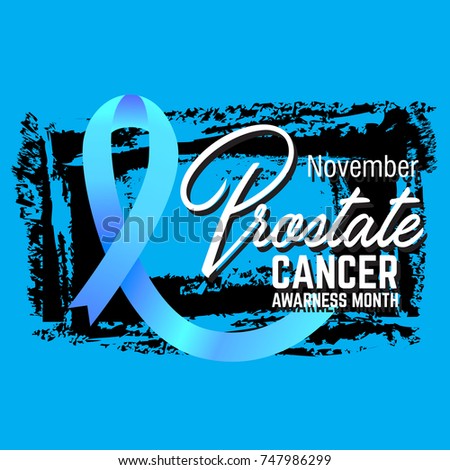 prostate cancer awareness symbol, vector illustration