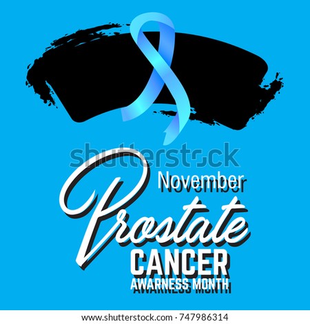 prostate cancer awareness symbol, vector illustration