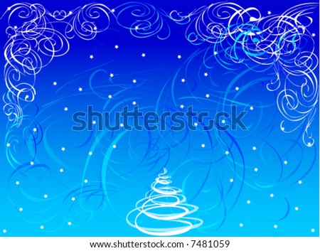 Christmas and winter decoration. Vector illustration