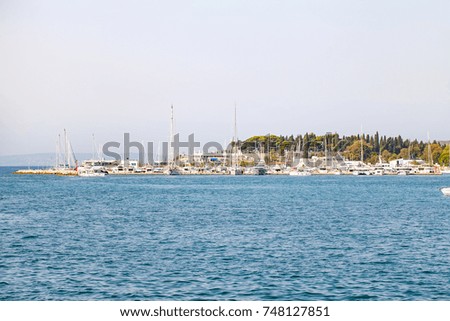 Picture of the beautiful  beach in Split,  Croatia