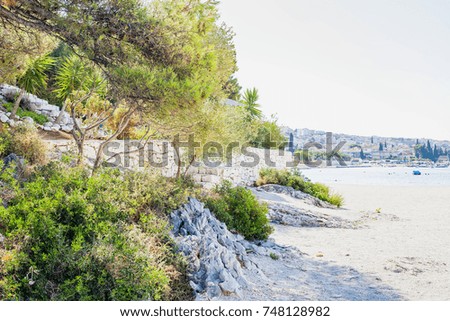 Picture of a croatian seaside in Trogir