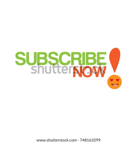 Subscribes background cheerful style design