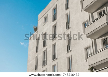 hdr picture of white apartment building