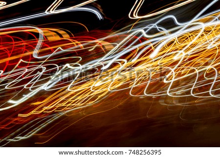 Abstract night light trails. May use for abstract background.