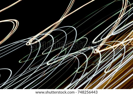 Abstract night light trails. May use for abstract background.