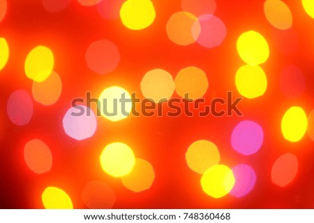 Abstract lights background/   reflections of festive lights  